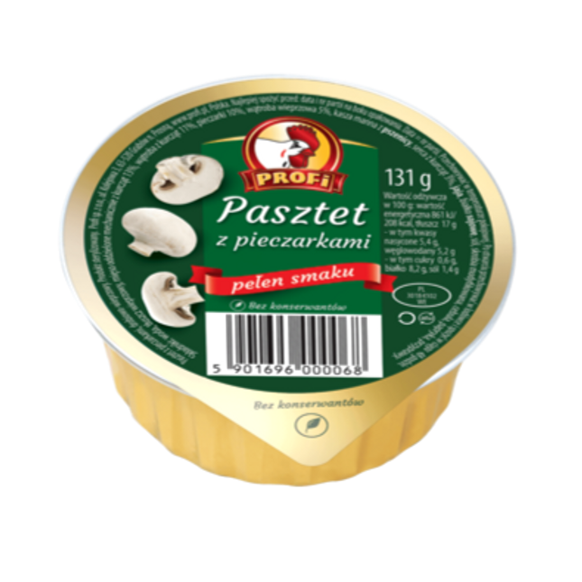 Profi Poultry Pate with Mushroom 113G ( BB 10/10/2026 )
