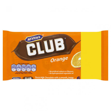 McVities Club Orange 6 Bars Multipack 132G ( BB 06/07/2024 )