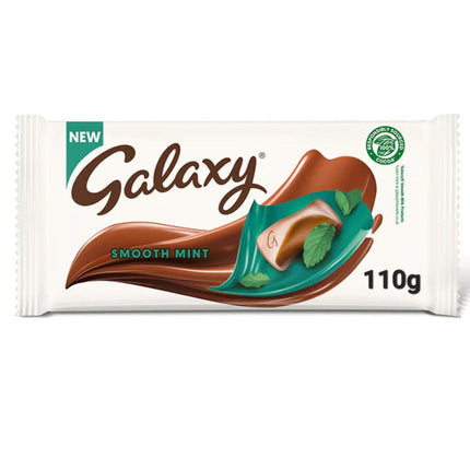 Galaxy Smooth Mint Chocolate Bar 110G ( BB 14/04/2024 )