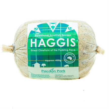 Pacdon Park Traditional Scottish Haggis Pudding 450G ( Use By 02/05/2024 ) * Refrigerated Deli For Local Pick-Up or deliveries less than 25 km from our Moorabbin store only