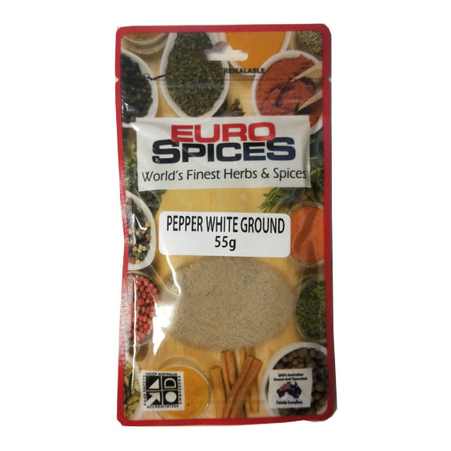 Euro Spices Pepper White Ground 55G