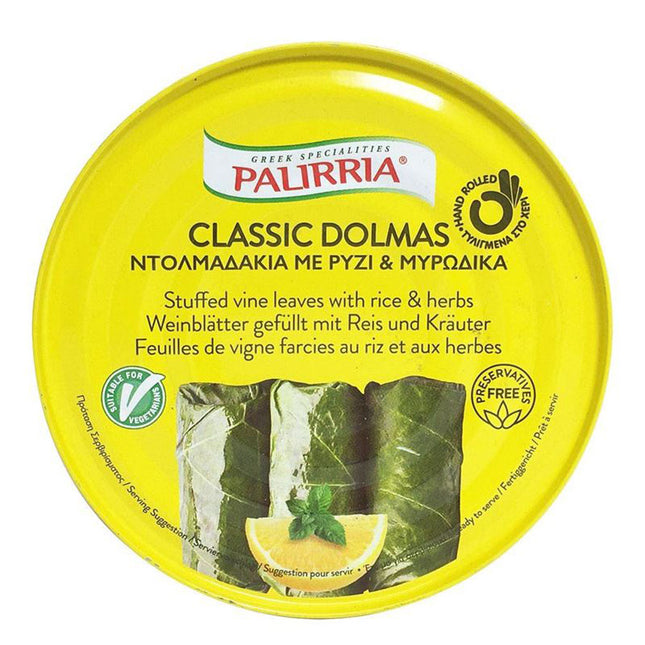 Paliria Vine Leaves Stuffed with Rice & Herbs Dolmades 280G ( BB 30/08/2026 )