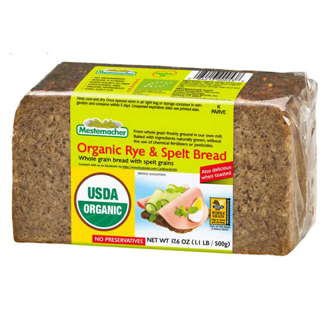 Mestemacher Organic Rye & Spelt Bread 500G ( BB 15/06/2026 )