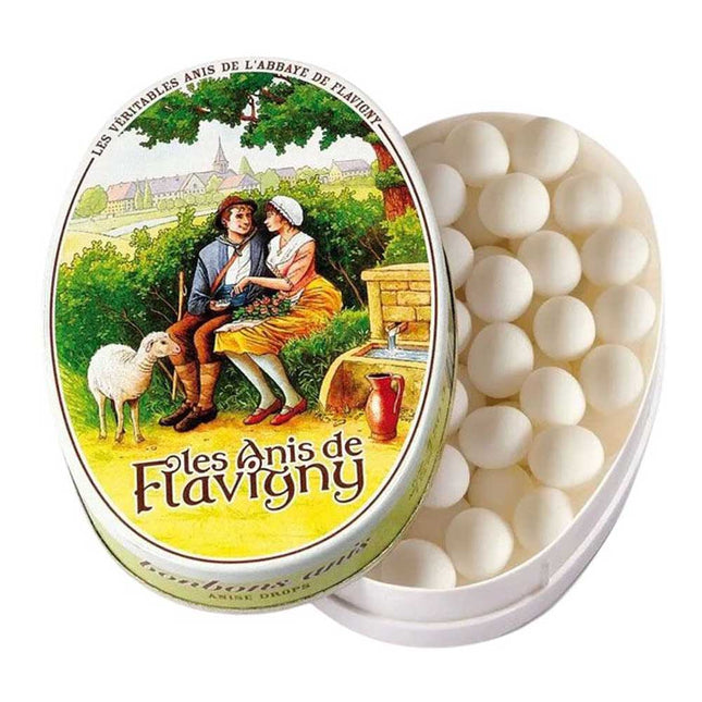 Les Anis De Flavigny Aniseed Flavoured Sweet Oval Tin 50G ( BB 06/2028 )