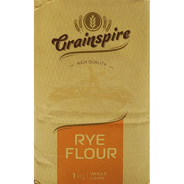 Grainspire 100% Whole Grain Rye Flour 1Kg ( BB 30/01/2027 )