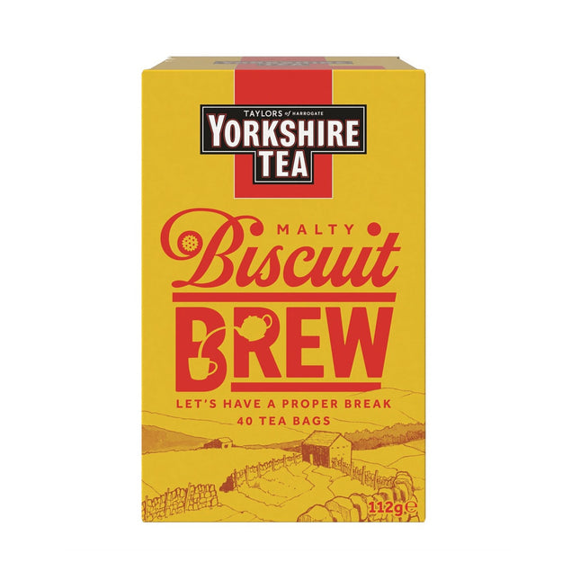 Taylors Yorkshire Malty Biscuit Brew 40 Tea Bags ( BB 30/11/2026 )