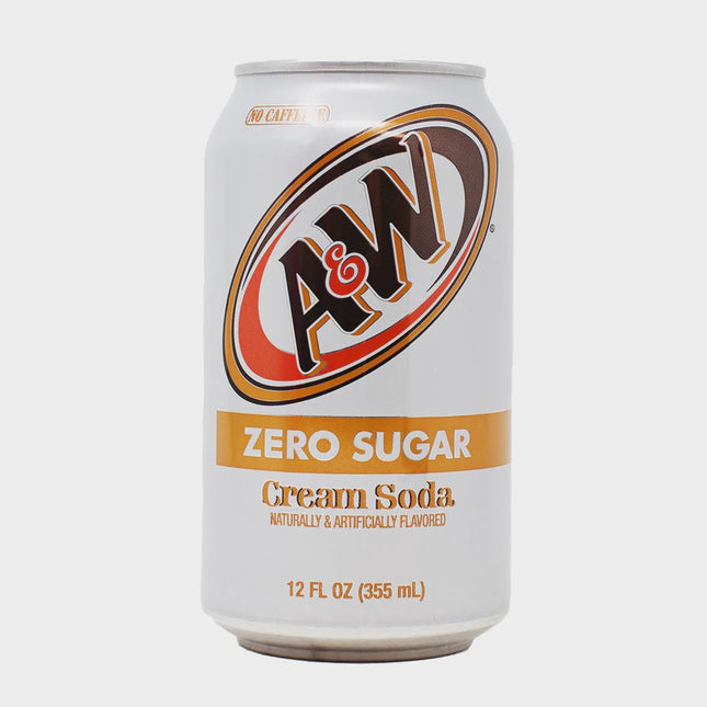 A&W Cream Soda Zero Sugar 355ML BB 27/05/2026 )