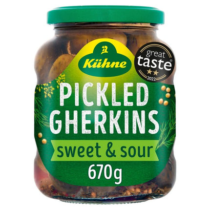 Kuhne Pickled Gherkins 670G ( BB 09/01/2026 )