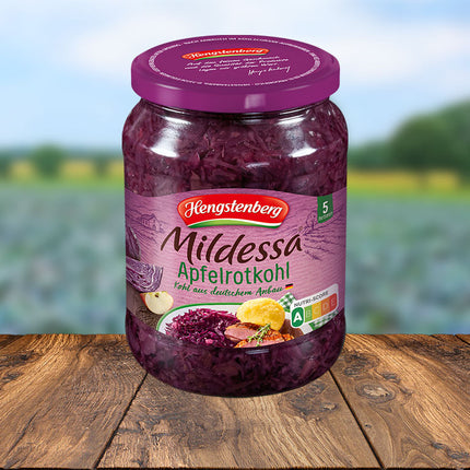 Hengstenberg Rotkohl Red Cabbage with Apple 720G ( BB 31/12/2024 )