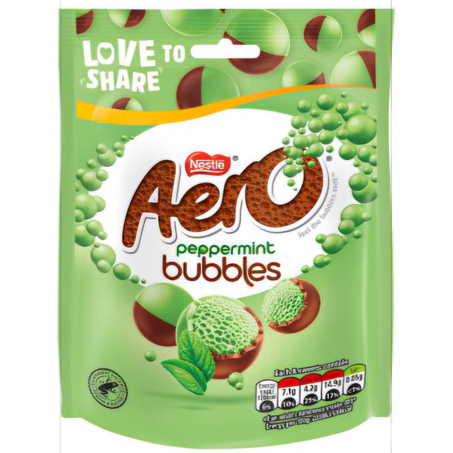 Nestle Aero Peppermint Bubbles Pouch Bag 92G ( BB 30/04/2026 )