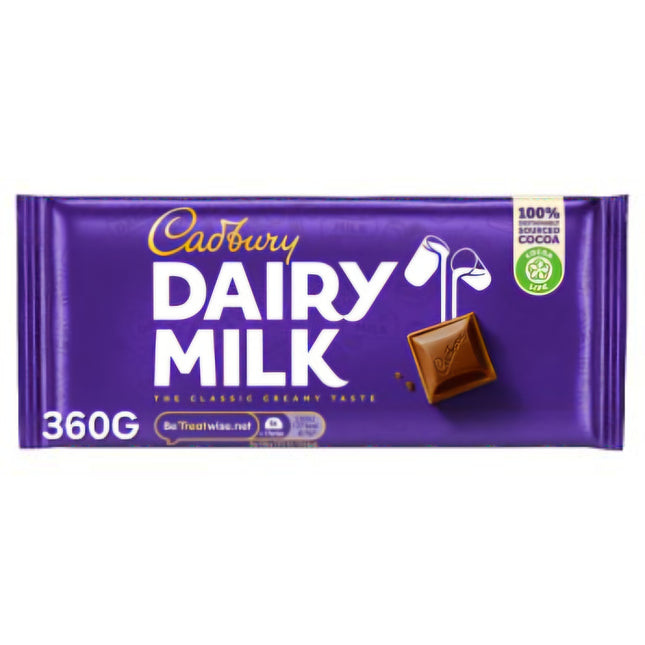 Cadbury Dairy Milk Chocolate Large Gift Block 360G UK ( BB 18/04/2026 )