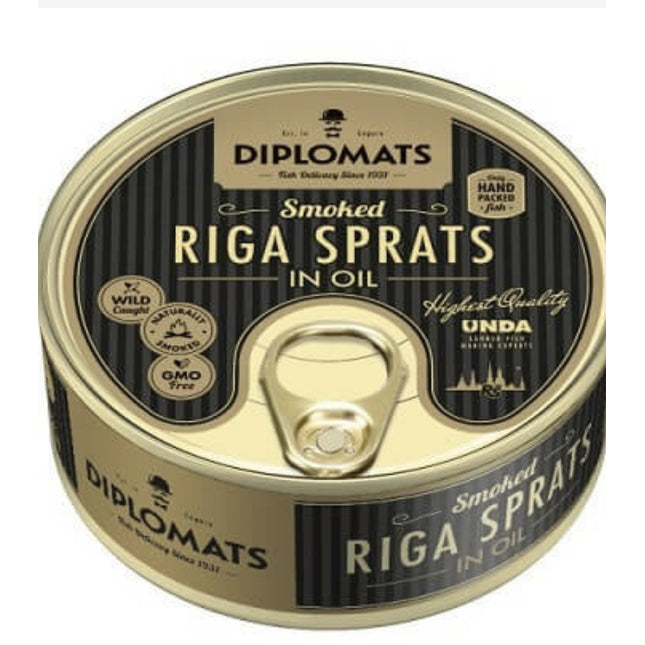 Diplomats Riga Sprats in Oil 160G ( BB 11/2027)