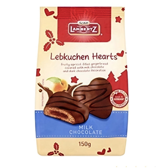Lamertz Lebkuchen Milk Chocolate Apricot Gingerbread 150G ( BB 30/06/2026 )