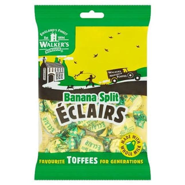 Walker's Banana Split Eclairs Toffees 150G ( BB 02/04/2026 )