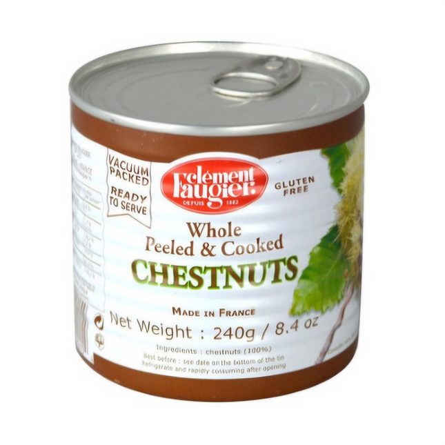 Clement Faugier Whole Peeled & Cooked Chestnuts 240G ( BB 28/03/2027 )