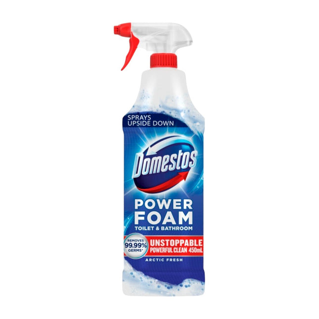 Domestos Power Foam Toilet & Bathroom Arctic Fresh 450ML ( Expire 07/2026 )