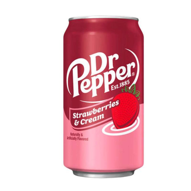 Dr Pepper Strawberry & cream 355ml ( BB 30/01/2026 )