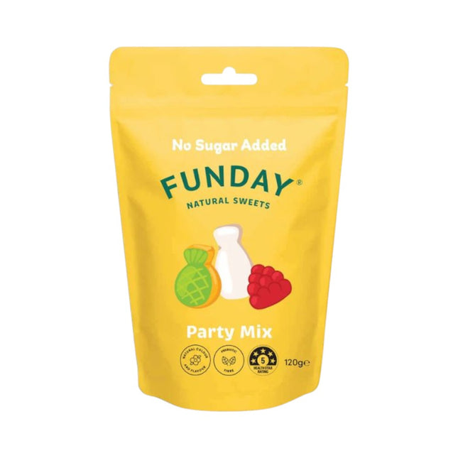 Funday Party Mix Share Bag No Sugar Added 120G ( BB 20/08/2026 )