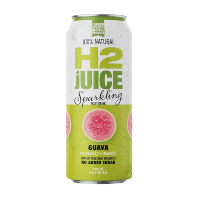 H2 Juice Sparkling Guava Fruit Drinks 100% Natural 500ml (BB 09/2026 )