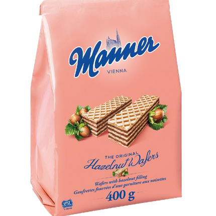Manner Hazelnut Wafers 400g ( BB 07/2024 )