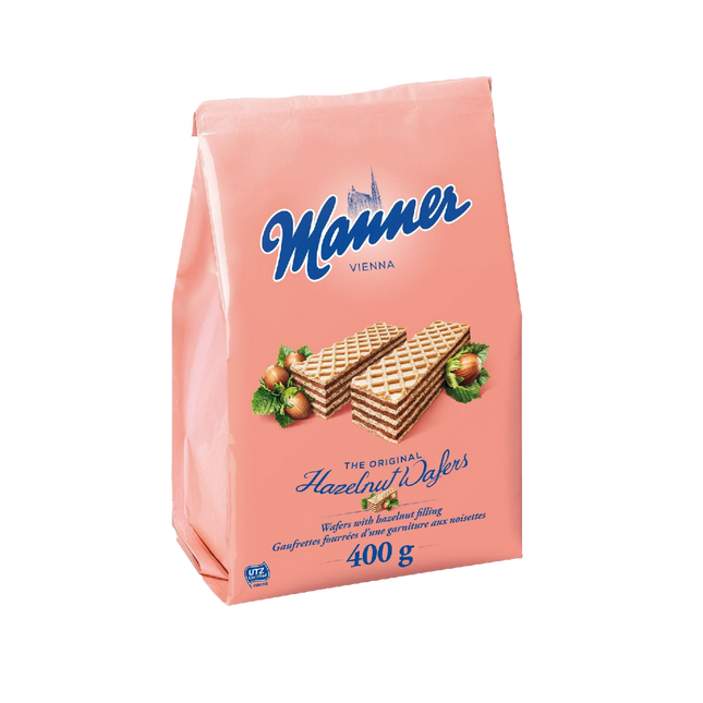 Manner Hazelnut Wafers Neapolitaner 400G ( BB 19/07/2026 )