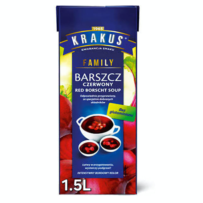 Krakus Red Borscht Soup 1.5 Litre ( BB 30/01/2027 )