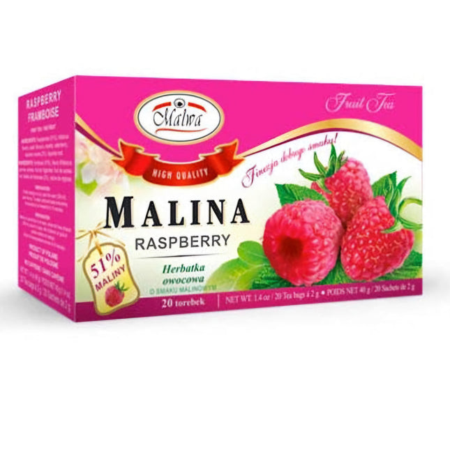 Malwa Raspberry Tea 20 Tea Bags ( BB 03/2026 )