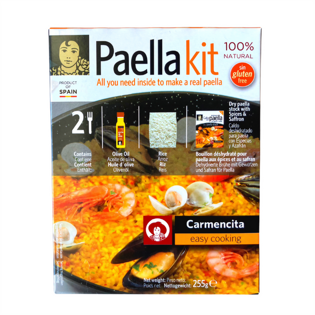 Carmencita Seafood Paella Kit 2 Serves Paella Pan with Bomba Rice & Ingredients ( BB 30/05/2026 )