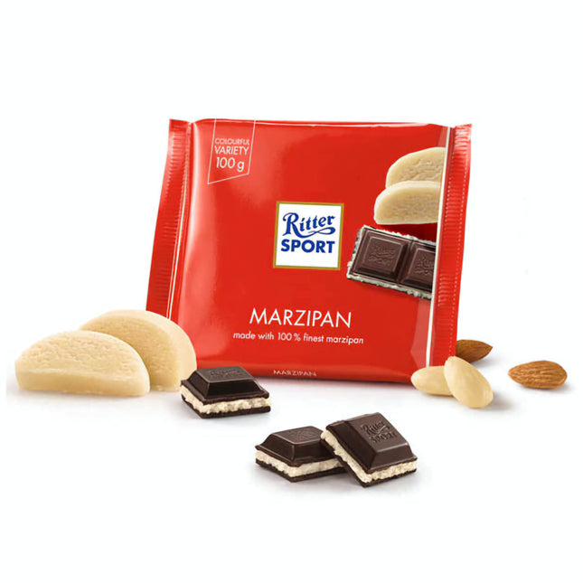Ritter Sport Dark Chocolate Marzipan 100G