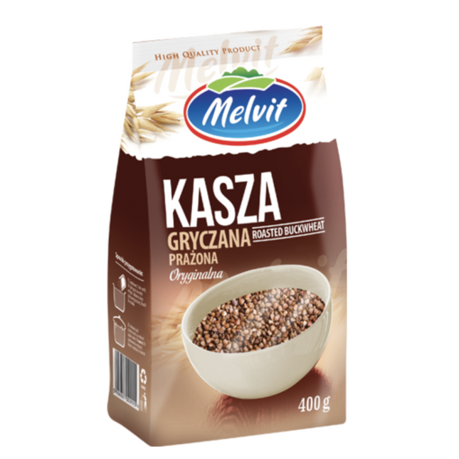 Melvit Roasted Buckwheat Cryczana Kasza Prazona 400G ( BB 28/02/2026 )