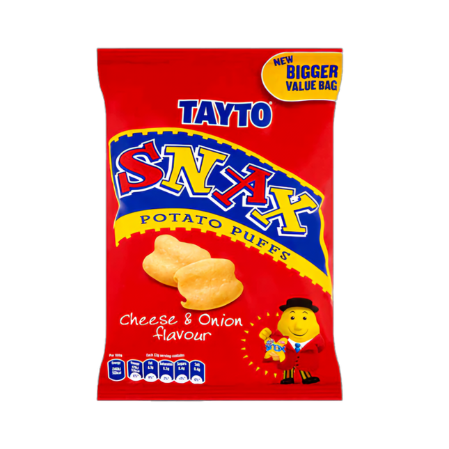 Tayto Snax Cheese & Onion 26G ( BB 24/07/2025 )