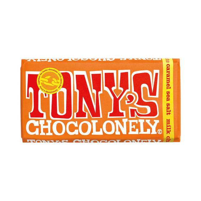 Tony's Chocolonely Milk Caramel Sea Salt Chocolate 180G ( BB 13/02/2026 )