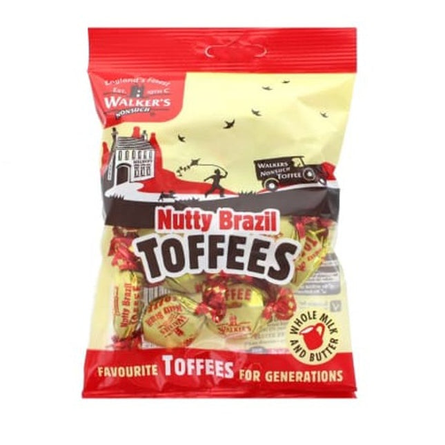 Walker's Nutty Brazil Toffees 150G ( BB 21/11/2026 )