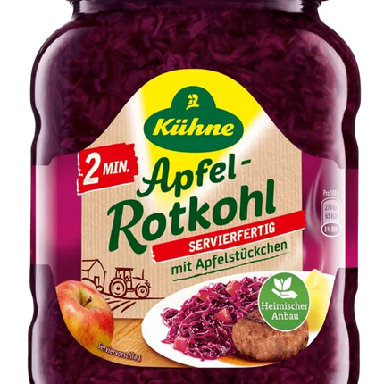 Kuhne 2 Min Apfel Rotkohl Red Cabbage with Apple 720G ( BB 15/12/2024 )