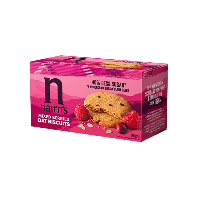 Nairn's Mixed Berries Oat Biscuits 200G ( BB 14/01/2026 )