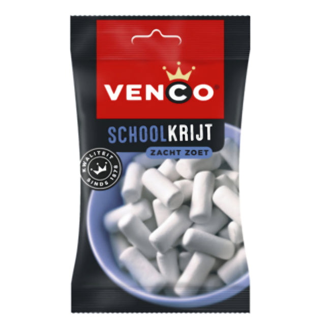 Venco Schoolkrijt Drop White School Chalk 120G ( BBD 03/09/2027 ) ☆ Buy 11 get 1 Free ☆