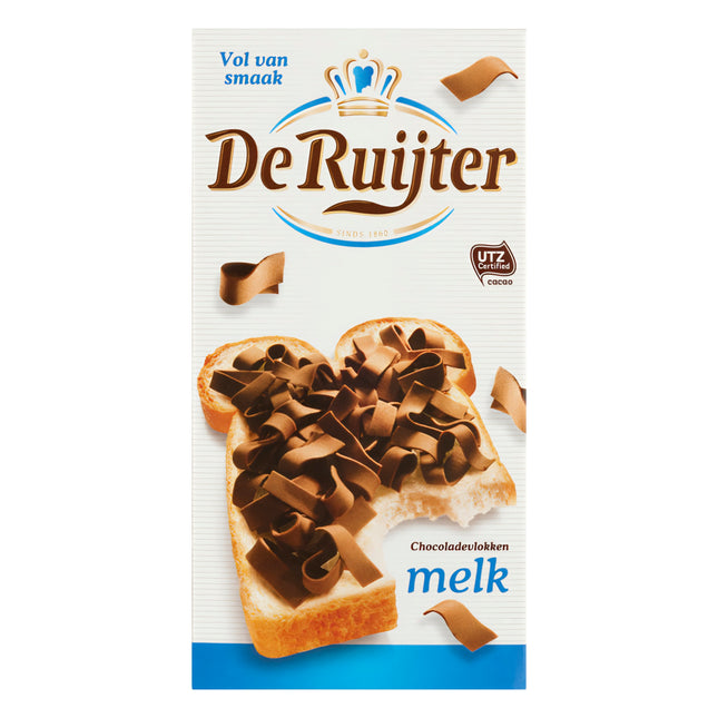 De Ruijter Milk Chocolate Flakes 200G ( BB 30/06/2026 )