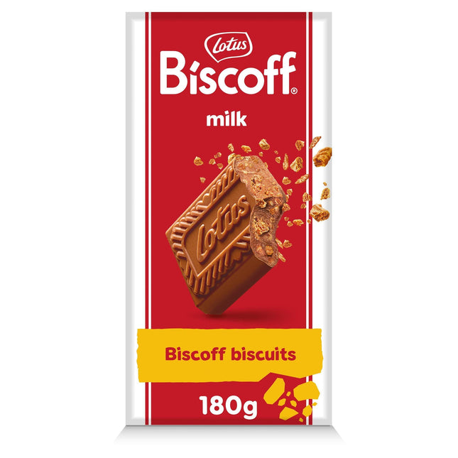 Lotus Biscoff Milk Chocolate Bar with Biscoff Biscuits 180G ( BB 03/03/2026 )