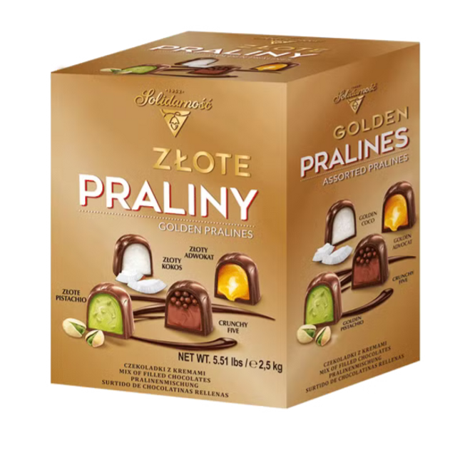 Solidarnosc Zlota Golden Pralines Chocolate 2.5KG ( BB 30/06/2026 )