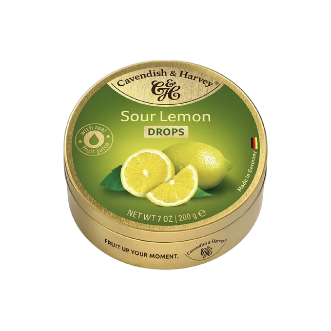 Cavendish & Harvey Sour Lemon Drops 200G ( BB 21/09/2028 )