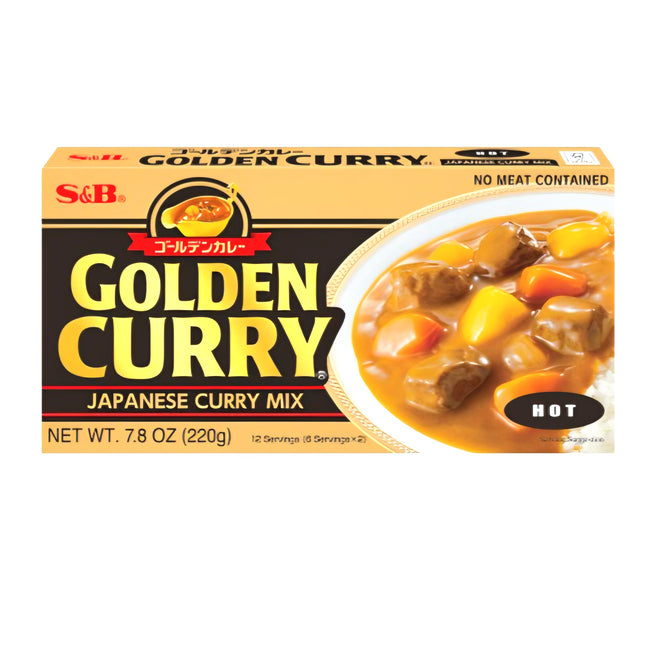 S&B Japanese Golden Curry Mix Hot 220G ( BBD 01/02/2028 ) ☆ Buy 11 Get 1 Free ☆