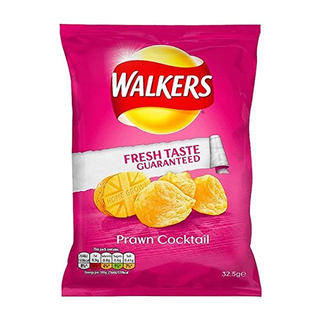 Walkers Prawn Cocktail Crisps 32.5G ( BB 07/02/2026 )