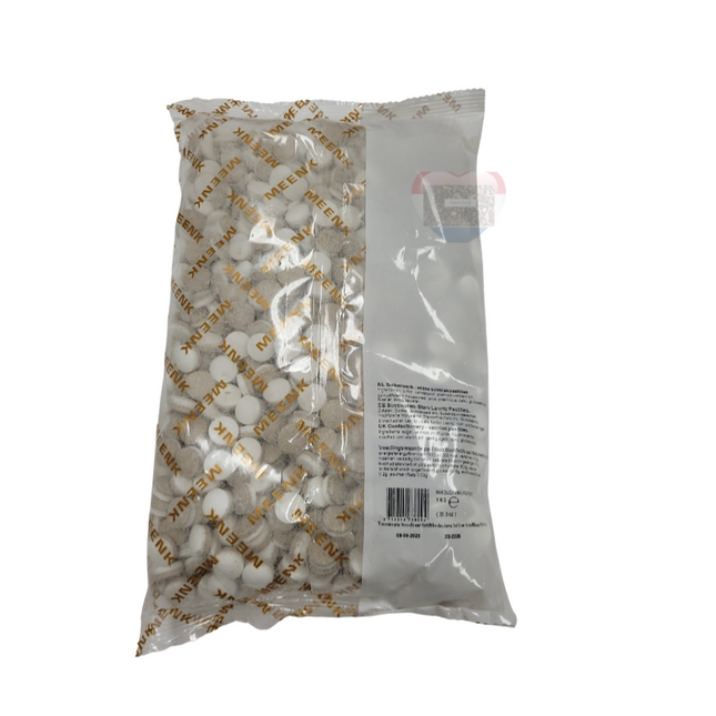 Meenk Suikerwerk TV Salmiak Pastilles 1 KG ( BB 18/11/2027 )