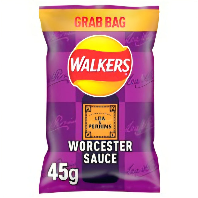 Walkers Lea & Perrins Worcester Sauce Grab Bags 45G ( BB 13/06/2026 )