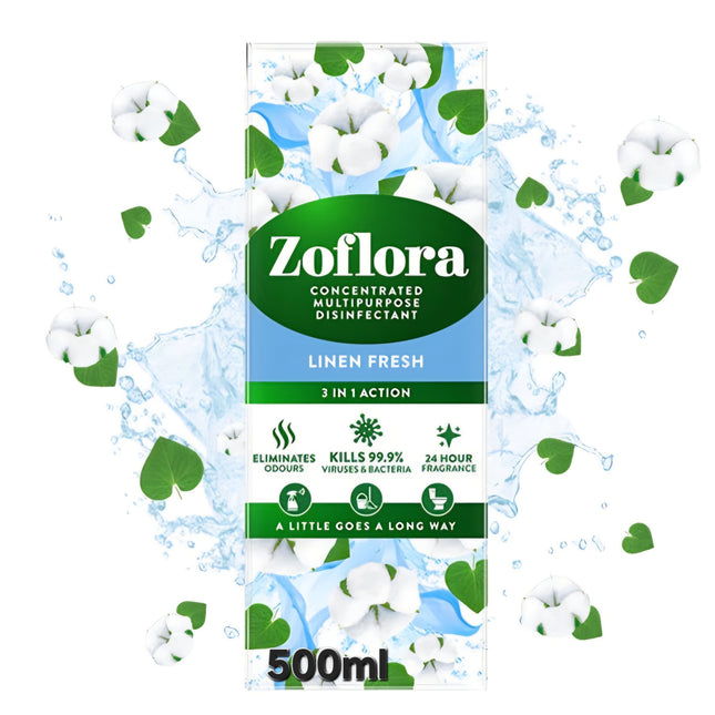 Zoflora Disinfectant Concentrated Linen Fresh 500ml