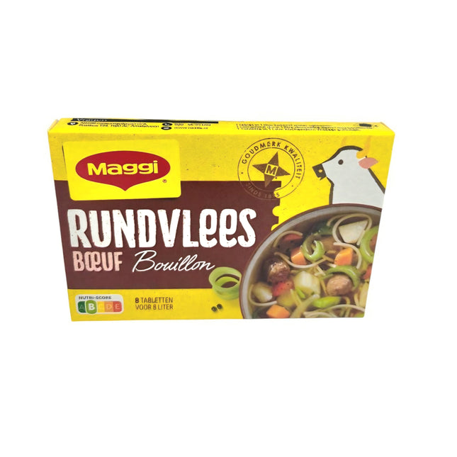 Maggi Rundvlees Bouillon Beef Broth 8 Tablets 82G ( BB 30/01/2026 )