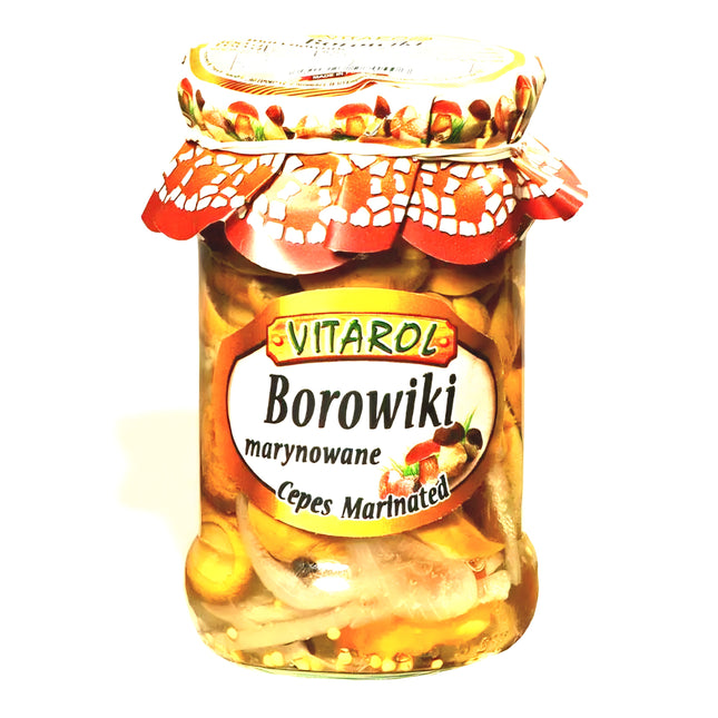 Vitarol Borowiki Marynowane Marinated Porcini 300G ( BB 30/11/2028 )
