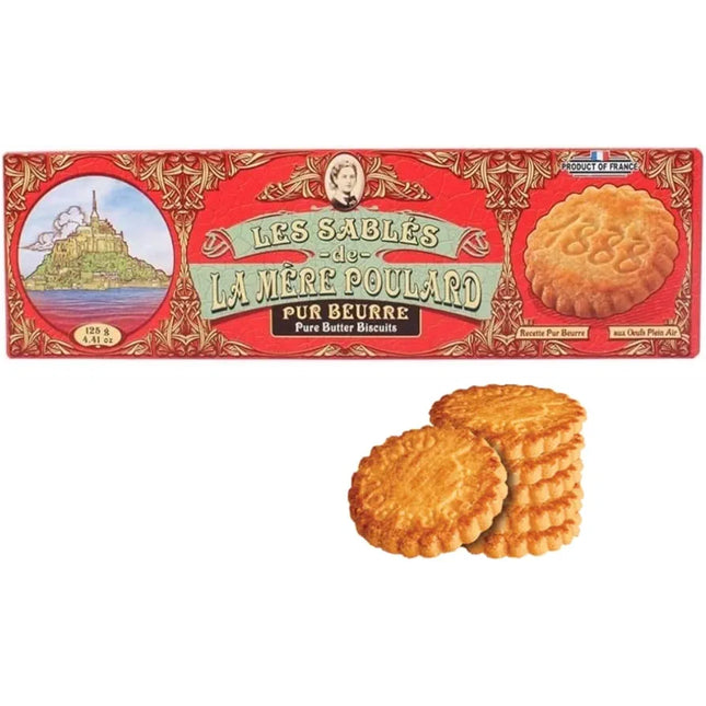 La Mere Poulard Pure Butter Shortbread 125G ( BB 02/03/2027 )