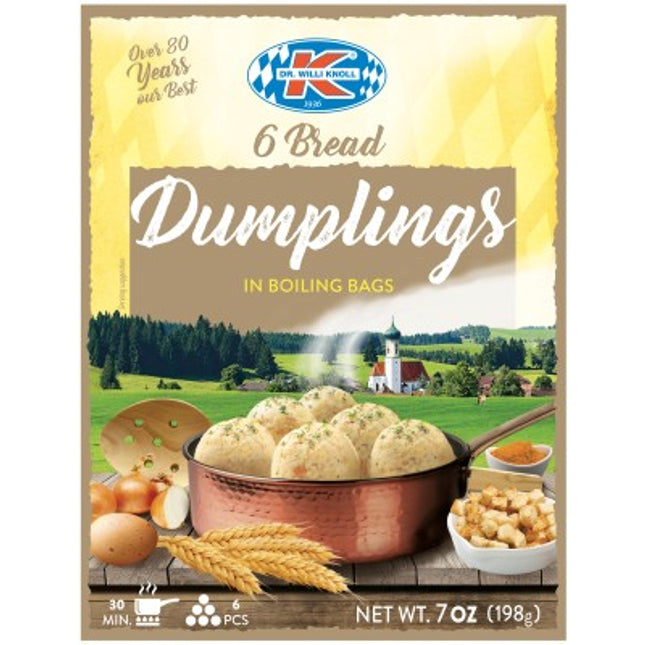 Dr Willi Knoll 6 Bread Dumpling in Boiling Bag 198G ( BB 15/02/2026 )