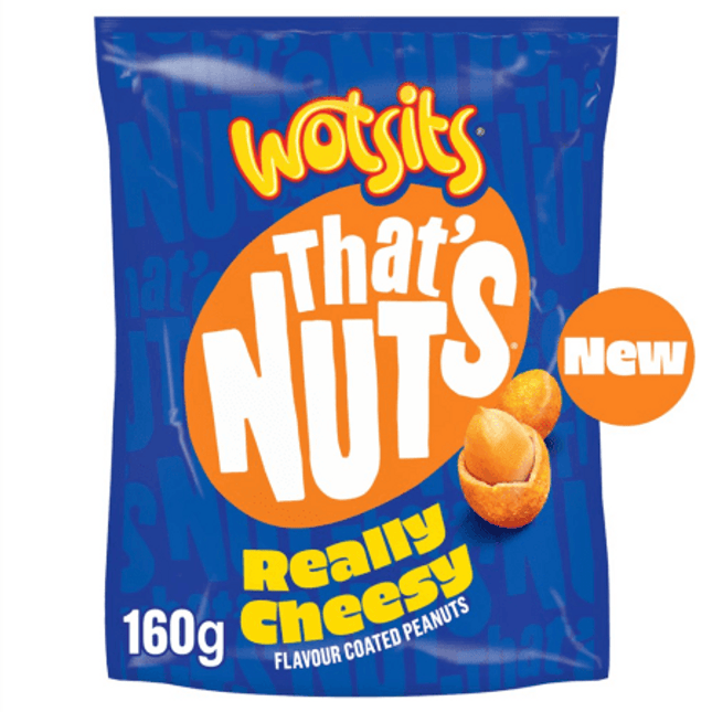 Wotsits That's Nuts Really Cheesy Peanuts 160G ( BB 25/07/2027 )